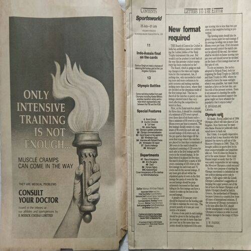 Sports World ( 25 - 31 July 1984 )