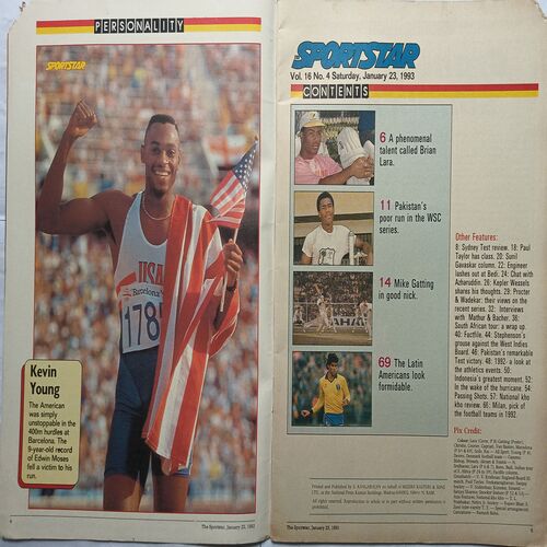 Sport Star ( Saturday, January 23, 1993 )