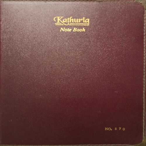 Kathuria Notebook ( Diary 1997 )