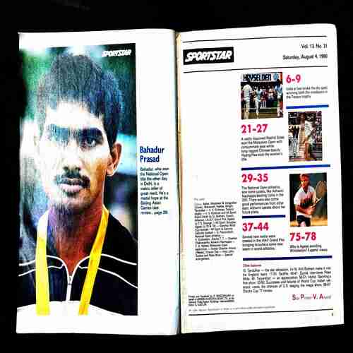 Sportstar ( 4 August 1990 ) Page no. 37 to 44 missing.