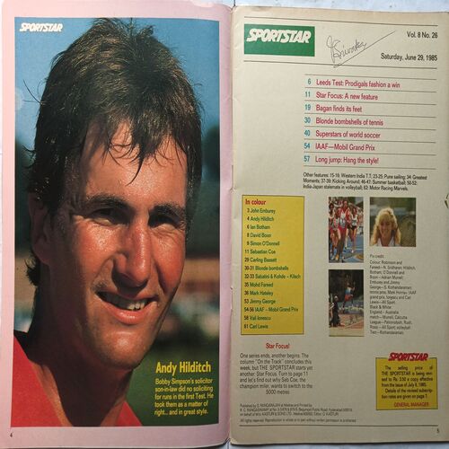 Sport Star ( Saturday, June 29, 1985 )