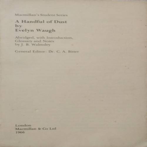 A Handful of Dust by Evelyn Waugh