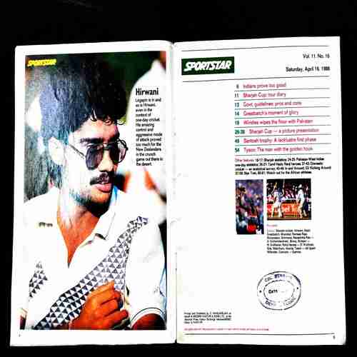 Sportstar ( 16 April 1988 ) Poster missing .