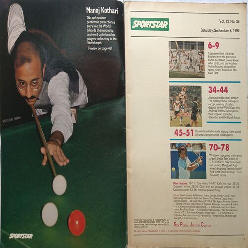 Sport Star ( Saturday, September 8, 1990 )