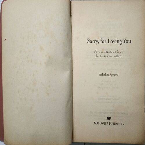 Sorry For loving You ( By Abhishek Agrawal )