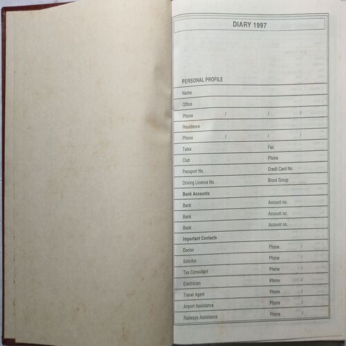 Executive Diary ( 1997 )