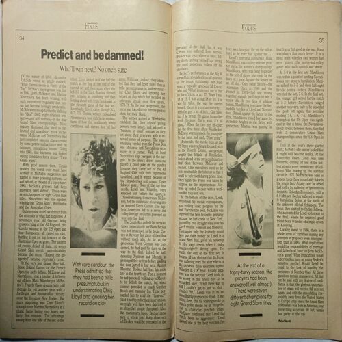 Sports World ( 29 January - 4 February 1986  )
