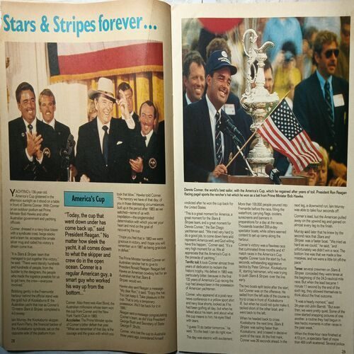 Sport Star ( Saturday, March 14, 1987 ) ( Upper Right Side Little Cut In Magazine )