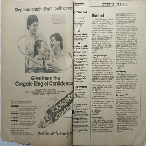 Sports World ( 24 - 30 April, 1985 )