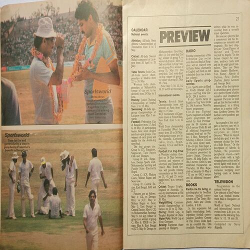 Sports World ( 1 - 7 May 1985 )