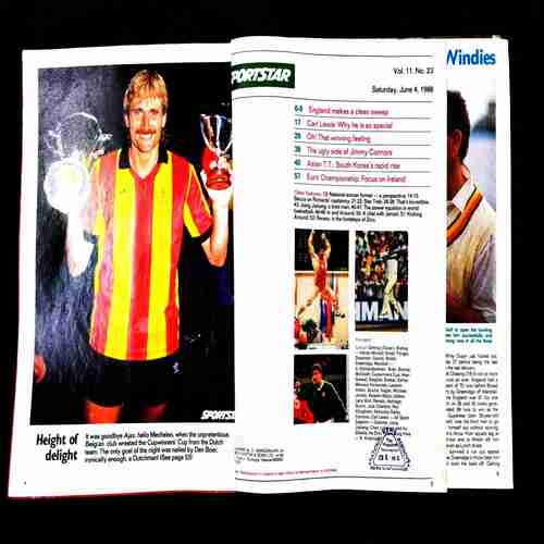 Sportstar ( 4 June 1988 ) Page no. 7,8 missing.