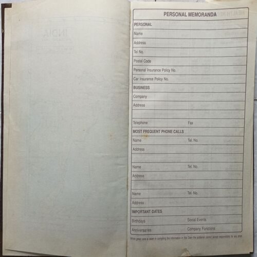 Executive Diary ( 1999 )