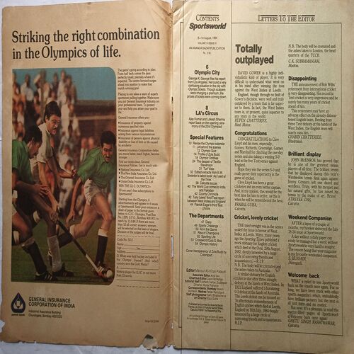 Sports World ( 8 - 14 August 1984 )