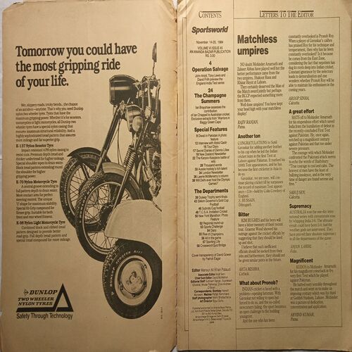 Sports World ( 14 - 20 November 1984 )