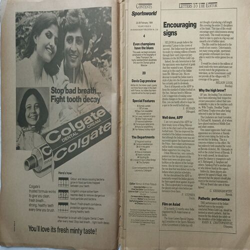 Sports World ( 22 - 28 February 1984 )
