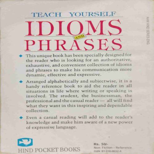 TEACH YOURSELF IDIOMS PHRASES.