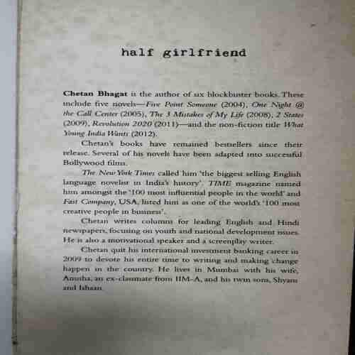 Half Girlfriend (Chwtan Bhagat )