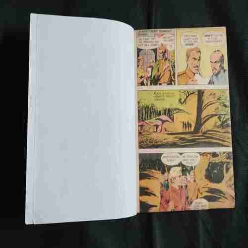 (INDRAJAL COMICS) (SINGLE BINDING- 8 IN 1) , 1.>.................., 2.>BRUSH WITH DEATH, 3.>ALEENA THE ENGHANTRESS (PART-1), 4.>THE CAPTIVE COUPLE, 5.>THE GOLD FETTERS (PART-2), 6.>THE MILLION DOLLAR RANSOM , 7.>......................, 8.>EXPRDITION ON CROMAG,