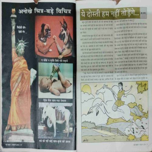 NANHE SAMRAT (October 2006) front to back cover uper side littel damage...