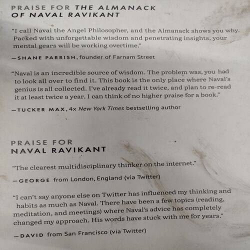 The Almanack Ok Naval Ravinkant . ( Eric Jorgenson ) .