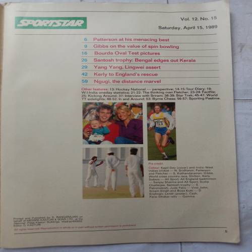 Sportstar (April 15, 1989)