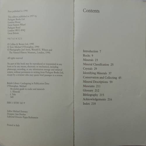 The Pocket To Guide Rocks And Minerals