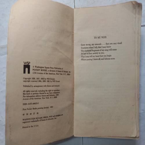 The Story Of Philosophy (By Will Durant)