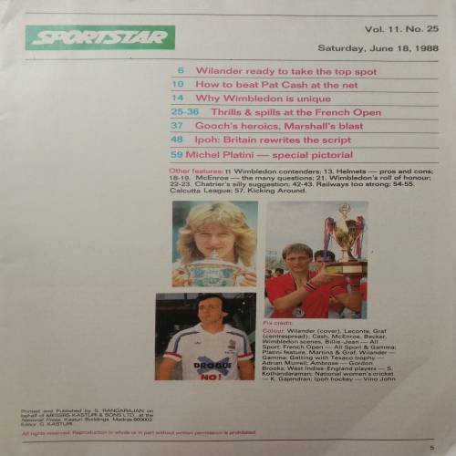 Sportstar (June 18, 1988)