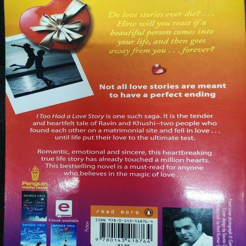 I To Had A Love Story . ( Ravinder Singh ) .