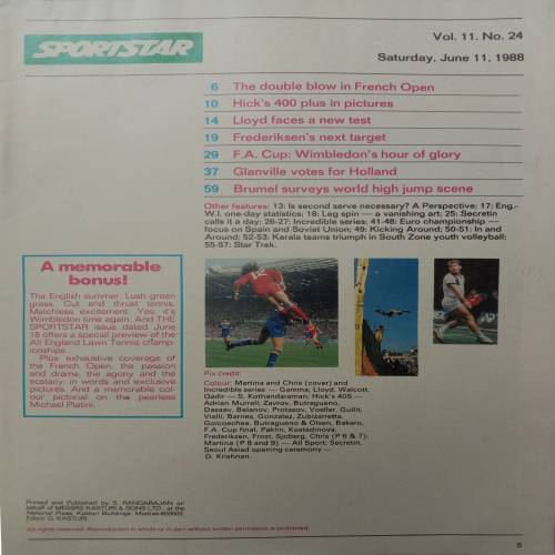 Sportstar (June 11, 1988)