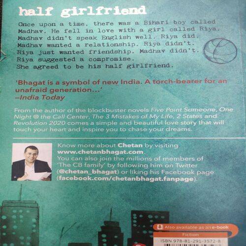 Half Girlfriend . ( Chetan Bhagat ) .