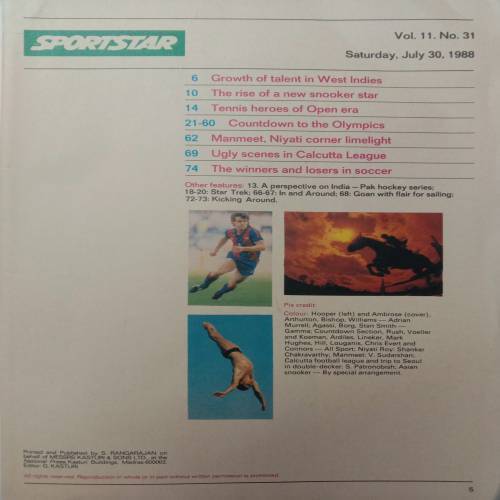 Sportstar (July 30, 1988)