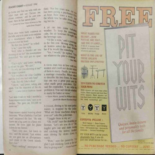 Reader’s Digest (August 1994)
