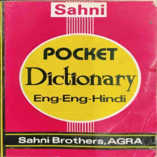 POCKET DICLIONARY ENG-ENG-HINDI