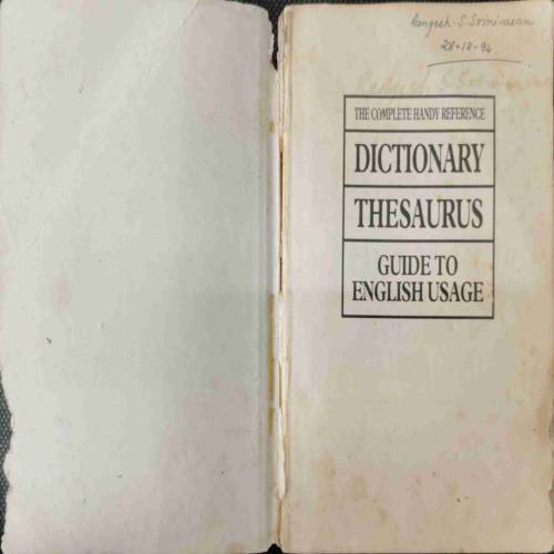 DICLTIONARY ,THESAURUS GUIDE TO ENGLISH USAGE