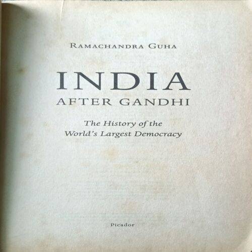 India After Gandhi ( Ramchandra Guha ) ( Page No. 898 )