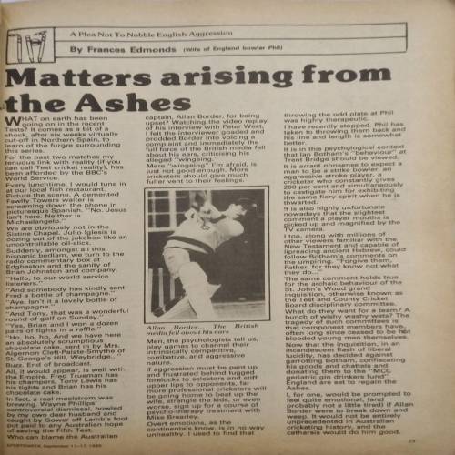 Sportsweek (Sep 11-17, 1985) (Page missing 29,30,31,32)