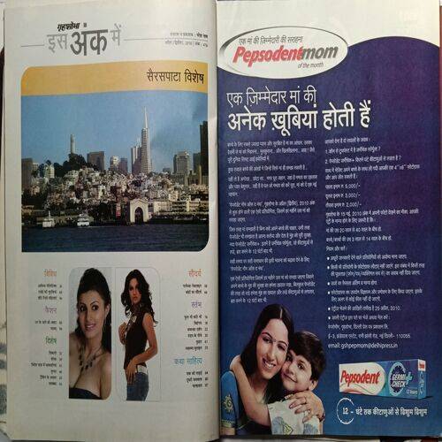 Grihshobha ( April 2nd 2010 ) ( Page No. 38 And 39 Missing )