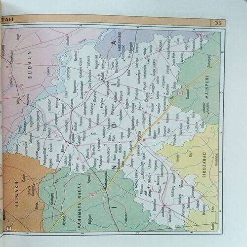 Uttar Pradesh Tourist Road Atlas & State Distance Guide ( Free Uttar Pradesh Tourist Map Inside )