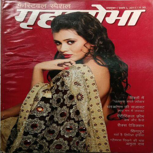 Grihshobha ( October 1st 2011 ) ( Small Square Cut In Bottom In Page no. 73 )