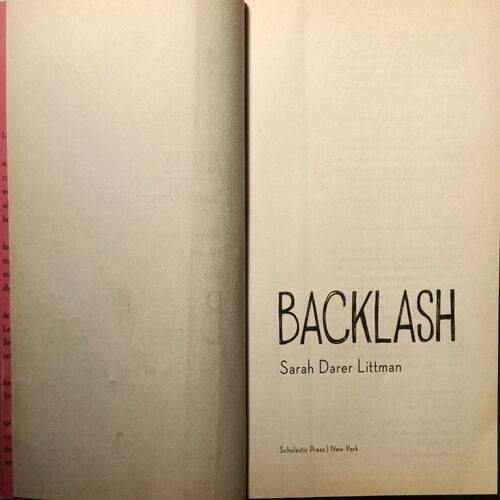 Backlash ( By Sarah Darer Littman )
