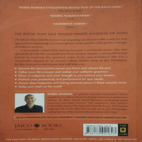 The Monk Who Sold his Ferrari by Robin Sharma