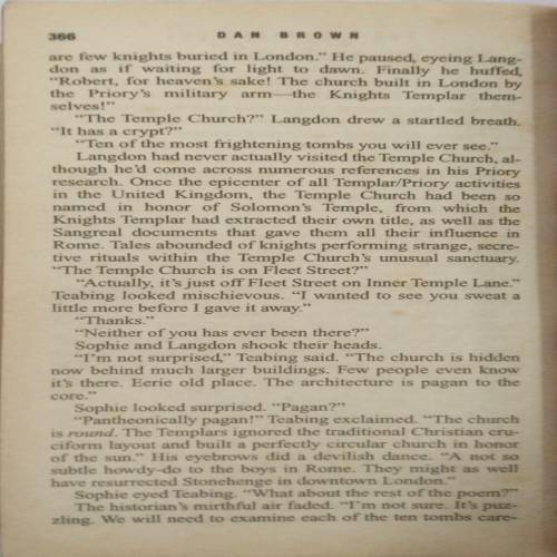 The Da Vinci Code | novel by Brown
