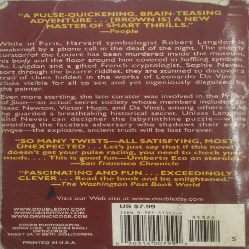 The Da Vinci Code | novel by Brown