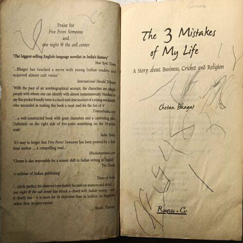 The Three Mistakes Of My Life ( By Chetan Bhagat )