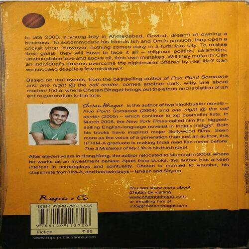 The Three Mistakes Of My Life ( By Chetan Bhagat )