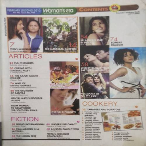 Woman’s Era (Feb 2nd 2013)
