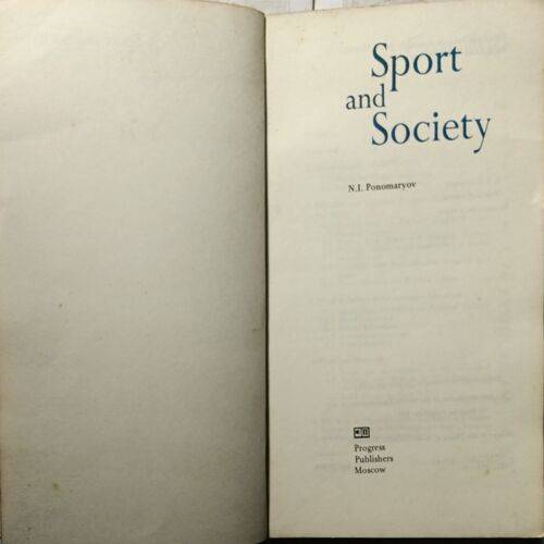 Sport And Society ( N.I.Ponomaryov )