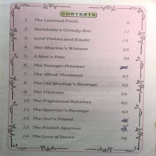 Best Of Panchatantra ( Front Cover Down Side Small Cut )