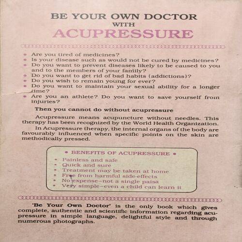 Be Your Own Doctor With Acupressure ( Page No. 152 )